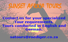 Sunset Africa Tours - Click Here to access the site.