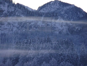 View from our B&B - Neuschwanstein