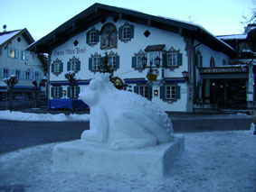 Oberammergau - the restaurant we had lunch at.