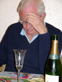 Opa puzzled with Zo�'s puzzle