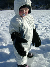 "Daddy, I've got cold hands!"