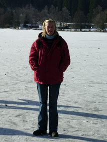 Standing on the lake