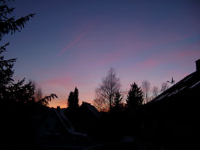 Sunset from our balcony